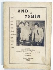 And ve Yemin / Ahmet Seyfettin ŞİMŞEK - Kitap