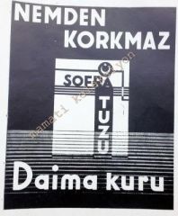 Nemden korkmaz sofra tuzu - Dergiden çıkma reklam - Efemera