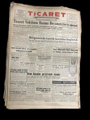 Ticaret Günlük Siyasi Ticari Gazete 1956 - 40 sayı