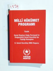 Milli hükümet programı / Doğu PERİNÇEK - Kitap