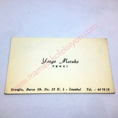 Yorgo MARUKO Terzi BEYOĞLU - Kartvizit