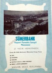 Sümerbank Kayseri pamuklu sanayii müessesesi - Dergiden çıkma reklam - Efemera