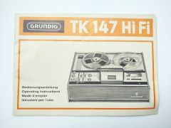 Grundig TK 147 Hi Fi - Kullanma kılavuzu / Efemera