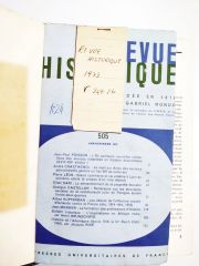 Revue Historique / Cilt - Kitap