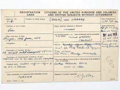 GABBAY'lara ait 1952 tarihli İngiliz konsolosluk evrağı - Efemera