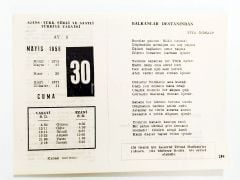 30 Mayıs 1958 - Takvim yaprağı