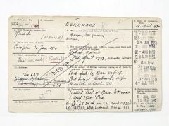 ESKENAZİ'lere ait 1931 - 1953 tarihli İngiliz konsolosluk evrağı - Efemera