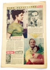 Pazar gazetesi - Muhterem NUR Zeynel CEYLAN / 21,12,1958 Altan ERBULAK ve Oğuz ARAL çizgiroman'lı - Efemera