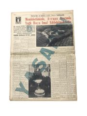 DYO Fabrikası - Tam sayfa haber / 1 Ekim 1956 tarihli Ticaret Gazetesi