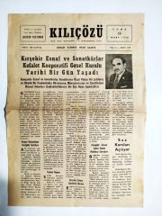 Kırşehir, Kılıçözü gazetesi - 3 Mart 1978 / Eski gazeteler