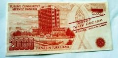 Yirmibin TL - Fimde Kullanılacak Sinema - Tiyatro Paraları