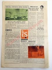 İş Reklam gazetesi, THY, Havacılık, 18 Aralık 1967 - Efemera