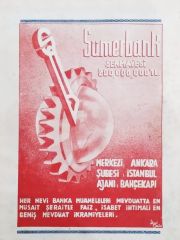 Sümerbank - Sermayesi:20000.ooo TL / Dergi, gazete reklamı - Efemera