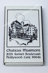 Chateau Marmont Hollywood, kibrit Otel kibritleri