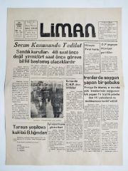 Liman gazetesi Mersin 24 Şubat 1960 / Eski gazeteler