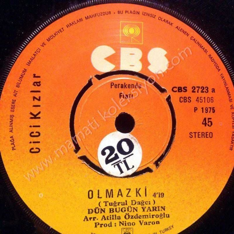 Olmaz ki, Bak şu çocuğa / Cici Kızlar  - 45'lik plak