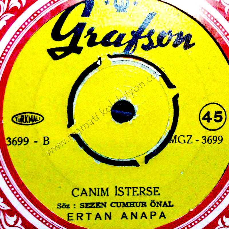 Son defa - Canım isterse / Ertan ANAPA - 45'lik plak