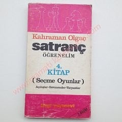 Satranç öğrenelim Satranç Kitapları 4. Kitap - Seçme oyunlar - Kitap