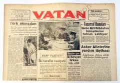 Vatan gazetesi - 10 Ağustos 1941 Veliefendi At yarışları, atçılık - Efemera