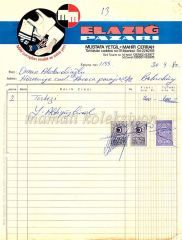 Elazığ Pazarı May çorapları - Fatura - Efemera