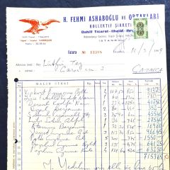 H. Fehmi Ashaboğlu ve Ortakları  / Fatura