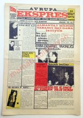 Avrupa Ekspres gazetesi, 26 Şubat 1972 - Efemera