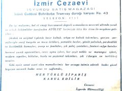 İzmir Cezaevi İş yurdu Satış Mağazası / Dergi, gazete reklamı - Efemera