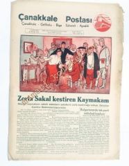 Çanakkale Postası gazetesi - 21 Ocak 1948 Zorla sakal kestiren kaymakam Gelibolu, Biga, Edremit, Ayvalık - Efemera