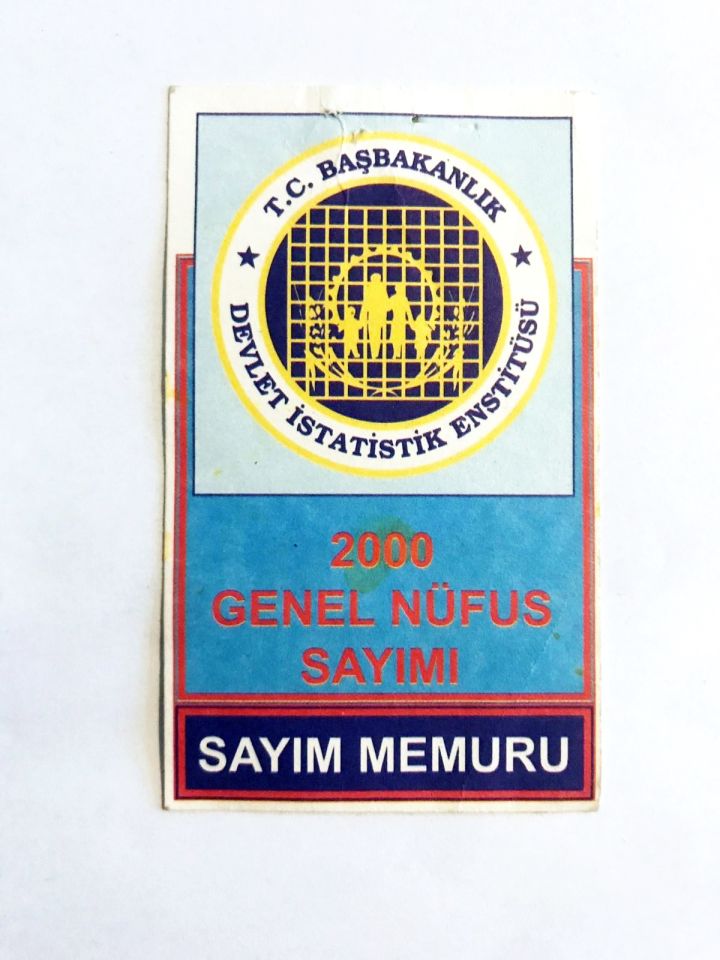 2000 Genel Nüfus Sayımı - Sayım memuru tanıtım kağıdı