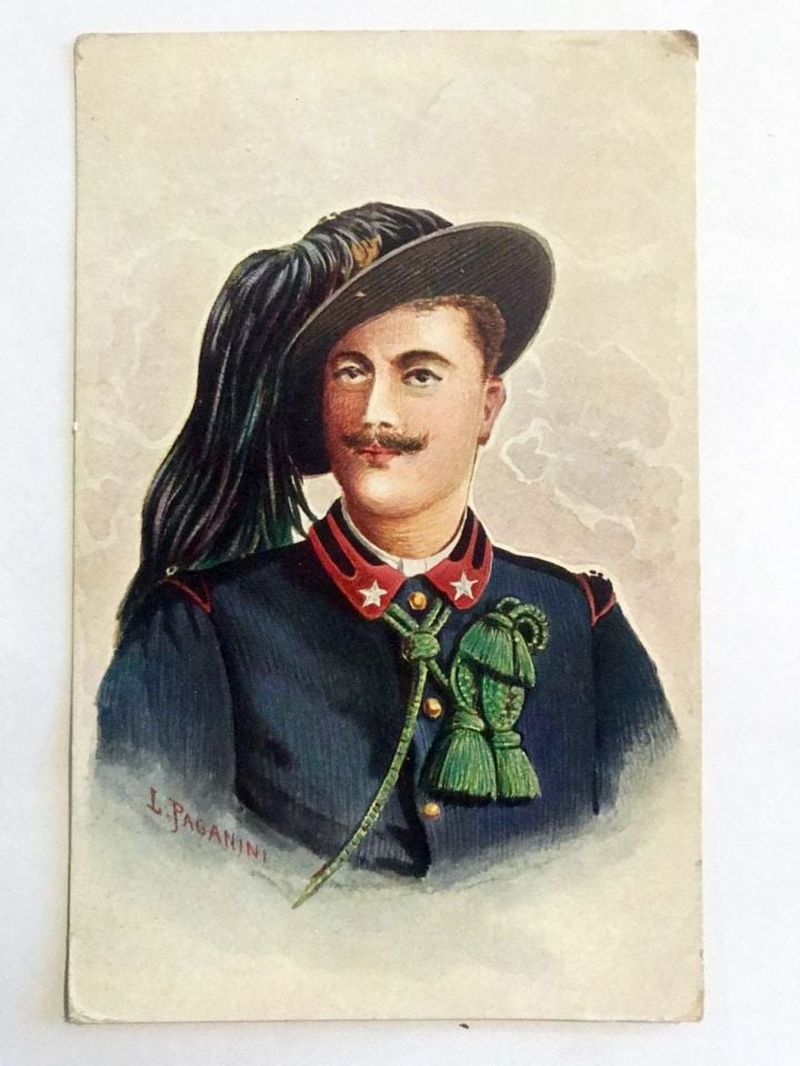 1900'lerin başı - İtalyan askeri / Kartpostal