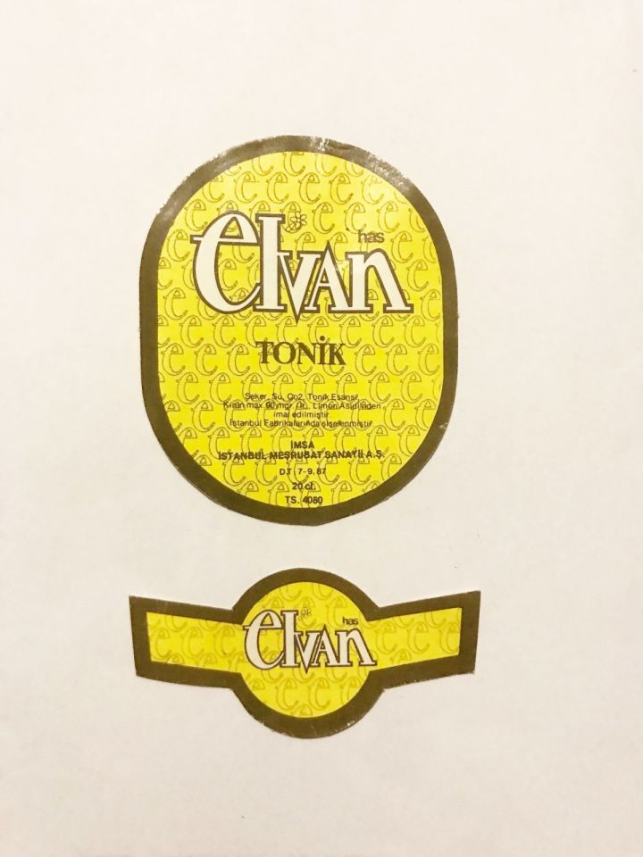 Elvan Tonik - Şişe etiketi