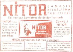 Nitor Çamaşır beyazlatma tabletleri  / Dergi, gazete reklamı - Efemera