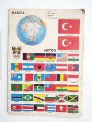 Kelebek Defterleri, harita metod defteri - Dünya bayrakları - Defter