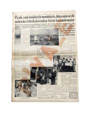 Piyale Makarnaları Fabrikası - Tam sayfa haber / 21 Eylül 1956 tarihli Ticaret Gazetesi