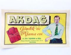 Akdağ Gömlek ve Pijama evi - Etiket - Efemera