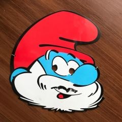 Şirinler - Şirin dede maske - Smurfs / 20X20 cm