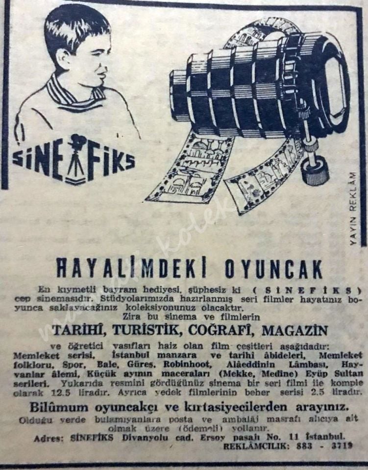 Sine Fix - Hayalimdeki Oyuncak / Dergi Gazete Reklamları - 9.5x11.5