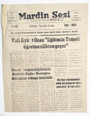 Mardin Sesi gazetesi 31 Mayıs 1988 - Gazete