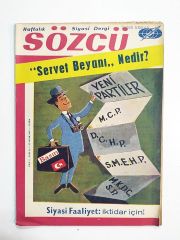 Haftalık Siyasi Dergi Sözcü Sayı:14 / 1961 - Dergi