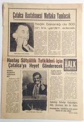 Çatalca Yeni Halk gazetesi, 19 Nisan 1969 - Efemera
