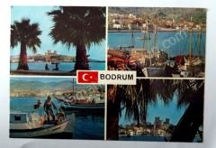 Bodrum 4 parçalı kartpostal  Ticaret kartpostalları