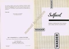 Wander ilaç tanıtım - Sulfacol - Efemera