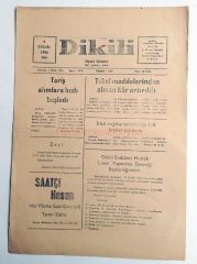 Dikili gazetesi, 1 Ekim 1963 - Efemera