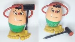 Yumurta adam ve çekiç kalem - Stres kalemi