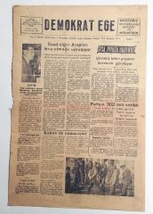 İzmir Demokrat Ege gazetesi, 27 Şubat 1957 - Efemera
