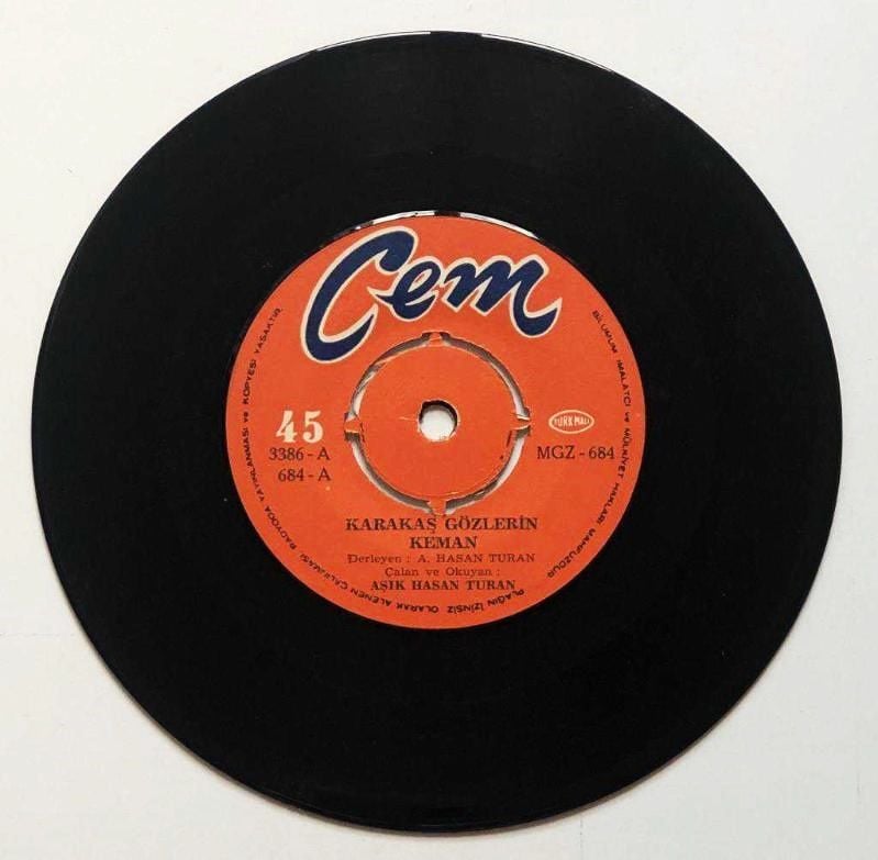 Karakaş Gözlerin Keman - Babamda Derki / Aşık Hasan Turan - Plak