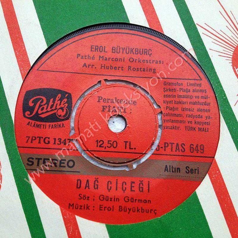 Dağ çiçeği, İzmir geceleri / Erol BÜYÜKBURÇ - 45'lik plak