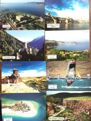 16 adet PTT - Posta kartı / Ihlara vadisi, Rize, Kars, Çanakkale, Bandırma vapuru