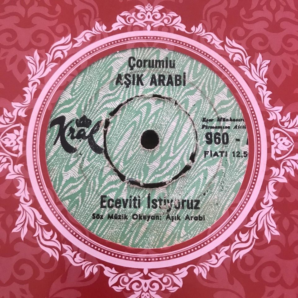 Çorumlu Aşık Arabi - Eceviti istiyoruz - Kader / 45'lik plak