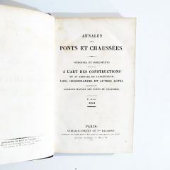 Annales - Ponts Et Chaussees / 1841 Taş baskı - Kitap